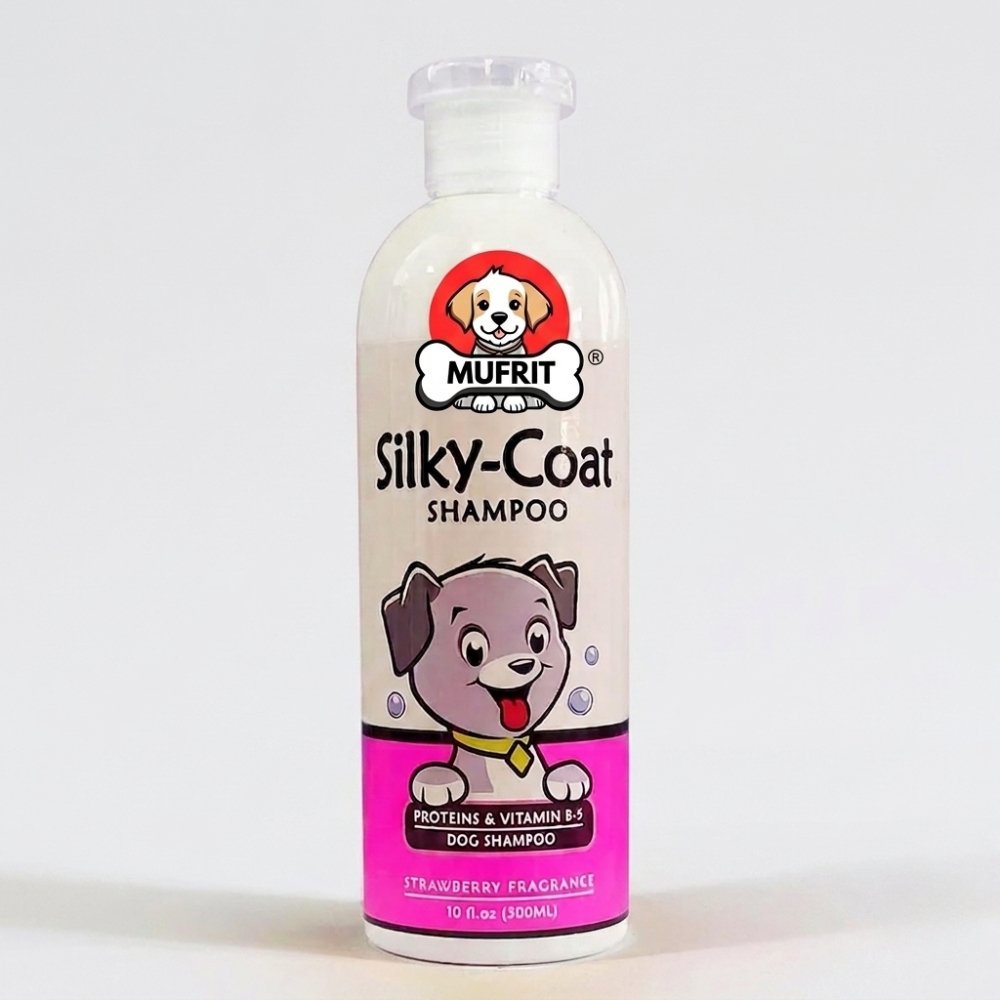 Mufrit Silky-Coat Dog Shampoo with Proteins & Vitamin B-5 - 300ml (10 Fl. Oz)
